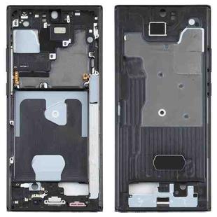 For Samsung Galaxy Note20 Ultra SM-N985F Middle Frame Bezel Plate With Parts (Black)