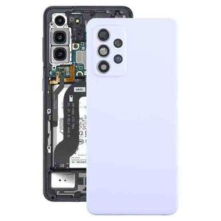 For Samsung Galaxy A52 5G / A52 4G Battery Back Cover with Camera Lens Cover(Purple)
