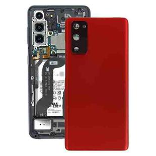 For Samsung Galaxy S20 FE Battery Back Cover with Camera Lens Cover (Red)