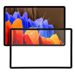 For Samsung Galaxy Tab S7+ SM-T970 Front Screen Outer Glass Lens (Black)