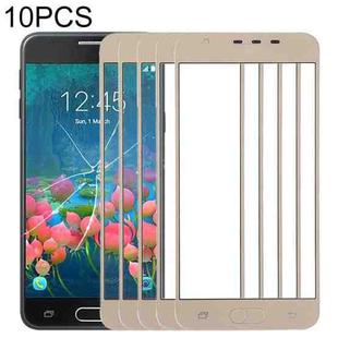 For Samsung Galaxy J5 Prime, On5 (2016), G570F/DS, G570Y 10pcs Front Screen Outer Glass Lens (Gold)