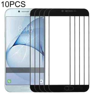 For Samsung Galaxy A8 (2016) / A810 10pcs Front Screen Outer Glass Lens (Black)