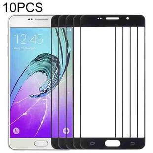 For Samsung Galaxy A5 (2016) / A510  10pcs Front Screen Outer Glass Lens (Black)