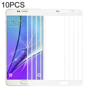 For Samsung Galaxy Note 5 10pcs Front Screen Outer Glass Lens (White)