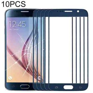 For Samsung Galaxy S6 / G920F 10pcs Front Screen Outer Glass Lens (Dark Blue)