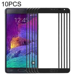 For Samsung Galaxy Note 4 / N910  10pcs Front Screen Outer Glass Lens (Black)