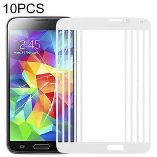 For Samsung Galaxy S5 / G900 10pcs Front Screen Outer Glass Lens (White)