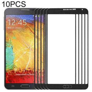 For Samsung Galaxy Note III / N9000 10pcs Front Screen Outer Glass Lens (Black)