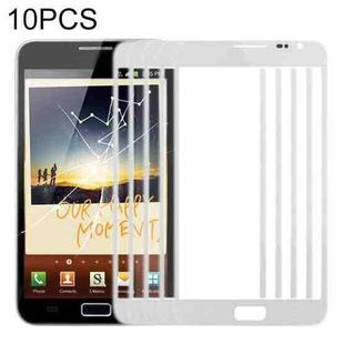 For Samsung Galaxy Note N7000 / i9220 10pcs Front Screen Outer Glass Lens (White)
