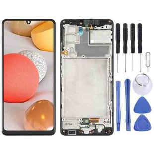 Original Super AMOLED LCD Screen for Samsung Galaxy A42 5G SM-A426 Digitizer Full Assembly with Frame (Black)