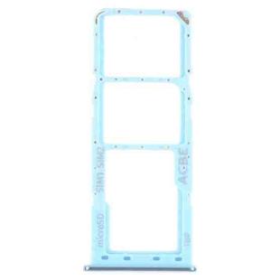 For Samsung Galaxy A32 SM-A325 SIM Card Tray + SIM Card Tray + Micro SD Card Tray (Blue)