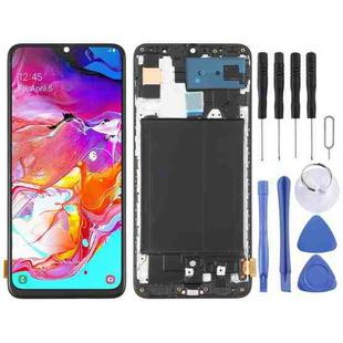 OLED LCD Screen for Samsung Galaxy A70 SM-A705 Digitizer Full Assembly with Frame (6.7 inch)(Black)