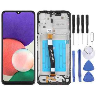 Original LCD Screen for Samsung Galaxy A22 5G SM-A226 Digitizer Full Assembly with Frame (Black)