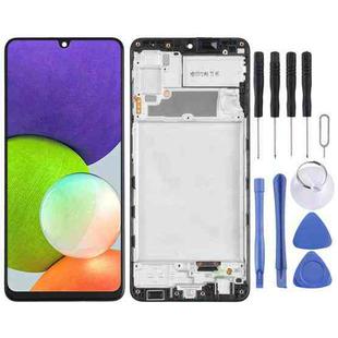 incell LCD Screen for Samsung Galaxy A22 4G Digitizer Full Assembly with Frame (Black)