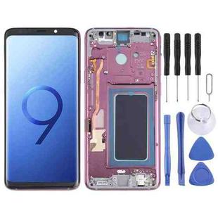 OLED LCD Screen for Samsung Galaxy S9+ SM-G965 Digitizer Full Assembly with Frame (Purple)