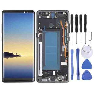 OLED LCD Screen for Samsung Galaxy Note 8 SM-N950 Digitizer Full Assembly with Frame (Black)