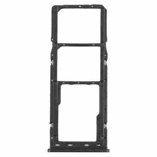 For Samsung Galaxy M21 SM-M215 SIM Card Tray + SIM Card Tray + Micro SD Card Tray (Black)