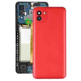 For Samsung Galaxy A03 SM-A035F Battery Back Cover (Red)