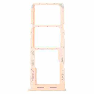 For Samsung Galaxy A13 SM-A135 Original SIM Card Tray + SIM Card Tray + Micro SD Card Tray (Pink)