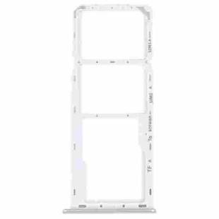 For Samsung Galaxy M42 5G SM-A436B Original SIM Card Tray + SIM Card Tray + Micro SD card tray (Silver)