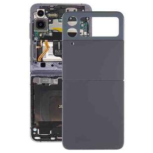 For Samsung Galaxy Z Flip4 SM-F721B Battery Back Cover with Camera Lens Cover(Black)