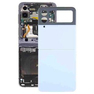 For Samsung Galaxy Z Flip4 SM-F721B Battery Back Cover with Camera Lens Cover(Blue)