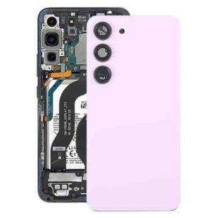 For Samsung Galaxy S23 SM-S911B OEM Glass Battery Back Cover with Camera Lens Cover(Pink)