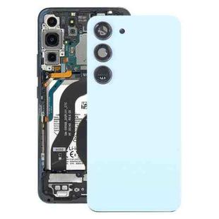 For Samsung Galaxy S23 SM-S911B OEM Glass Battery Back Cover with Camera Lens Cover(Blue)