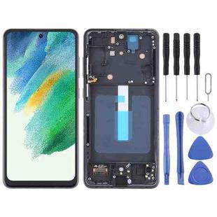 For Samsung Galaxy S21 FE 5G SM-G990B TFT Material LCD Screen Digitizer Full Assembly with Frame, Not Supporting Fingerprint Identification (Black)