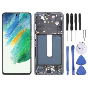 For Samsung Galaxy S21 FE 5G SM-G990B Original LCD Screen Digitizer Full Assembly with Frame (Black)