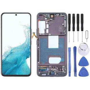 For Samsung Galaxy S22 5G SM-S901B Original LCD Screen Digitizer Full Assembly with Frame (Black)