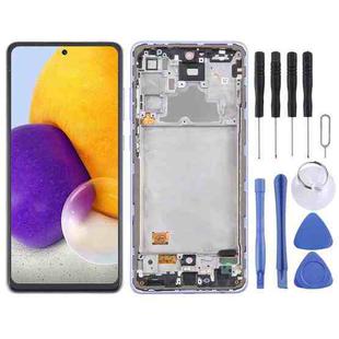 For Samsung Galaxy A72 4G SM-A725 6.43 inch OLED LCD Screen Digitizer Full Assembly with Frame (Purple)