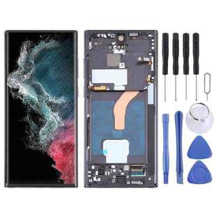 For Samsung Galaxy S22 Ultra 5G SM-S908B Original LCD Screen Digitizer Full Assembly with Frame (Black)