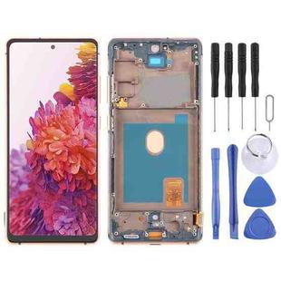 For Samsung Galaxy S20 FE SM-G780F 6.43 inch OLED LCD Screen Digitizer Full Assembly with Frame (Gold)