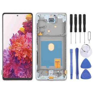 For Samsung Galaxy S20 FE SM-G780F 6.43 inch OLED LCD Screen Digitizer Full Assembly with Frame (Silver)