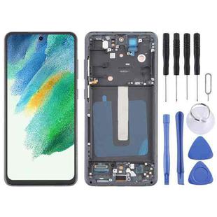 For Samsung Galaxy S21 FE 5G SM-G990B 6.43 inch EU Version OLED LCD Screen Digitizer Full Assembly with Frame (Black)