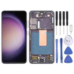 For Samsung Galaxy S23 SM-S911B 6.43 inch US Version OLED LCD Screen Digitizer Full Assembly with Frame (Black)