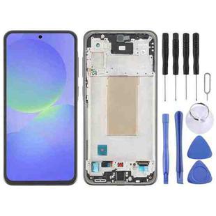 For Samsung Galaxy A36 SM-A366B Original LCD Screen Digitizer Full Assembly with Frame(Black)
