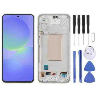 For Samsung Galaxy A36 SM-A366B Original LCD Screen Digitizer Full Assembly with Frame (Green)