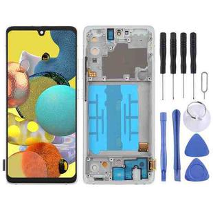 For Samsung Galaxy A51 5G SM-A516 6.36 inch OLED LCD Screen Digitizer Full Assembly with Frame (Silver)