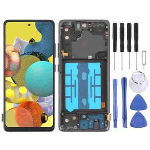 For Samsung Galaxy A51 5G SM-A516 6.43 inch OLED LCD Screen Digitizer Full Assembly with Frame (Black)