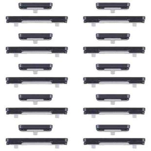 For Samsung Galaxy S25 Ultra SM-S938B 10pcs Power Button and Volume Control Button (Black)