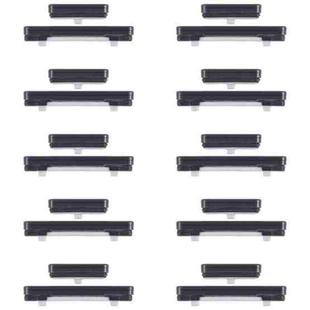 For Samsung Galaxy S23+ SM-S916B 10pcs Power Button and Volume Control Button (Black)