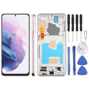 For Samsung Galaxy S21+ SM-G996B 6.58 inch TFT LCD Screen Digitizer Full Assembly with Frame, Not Supporting Fingerprint Identification (Gold)