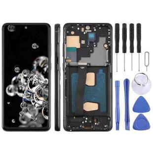 For Samsung Galaxy S20 Ultra SM-G988B 6.78 inch TFT LCD Screen Digitizer Full Assembly with Frame, Not Supporting Fingerprint Identification (Black)