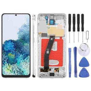For Samsung Galaxy S20 4G SM-G980F 6.12 inch TFT LCD Screen Digitizer Full Assembly with Frame, Not Supporting Fingerprint Identification (Silver)