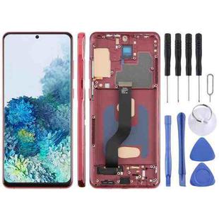 For Samsung Galaxy S20+ SM-G985F 6.58 inch TFT LCD Screen Digitizer Full Assembly with Frame, Not Supporting Fingerprint Identification (Red)