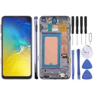 For Samsung Galaxy S10e SM-G970F 5.69 inch TFT LCD Screen Digitizer Full Assembly with Frame (Blue)
