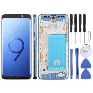 For Samsung Galaxy S9 SM-G960F 5.7 inch TFT LCD Screen Digitizer Full Assembly with Frame (Blue)