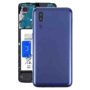 For Samsung Galaxy A2 Core SM-A260F Back Cover with Camera Lens Cover(Blue)